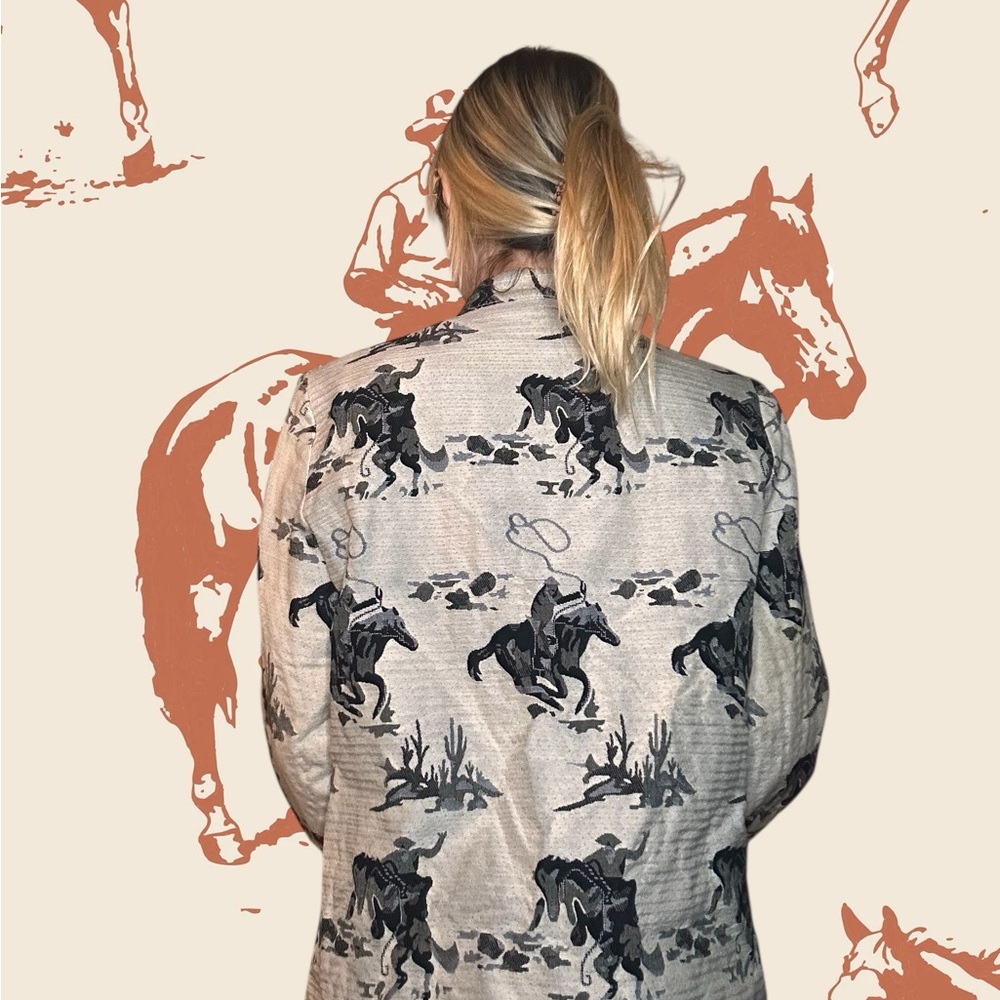 Equestrian Print Jacket - Picture 4 of 6
